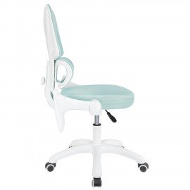 Кресло детское с поясничной поддержкой BRABIX KIDS "MG-225", сетка/ткань TW, голубое, 533317