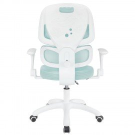 Кресло детское с поясничной поддержкой BRABIX KIDS "MG-225", сетка/ткань TW, голубое, 533317