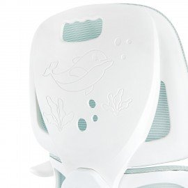 Кресло детское с поясничной поддержкой BRABIX KIDS "MG-225", сетка/ткань TW, голубое, 533317