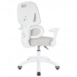 Кресло детское с поясничной поддержкой BRABIX KIDS "MG-225", сетка/ткань TW, серое, 533318