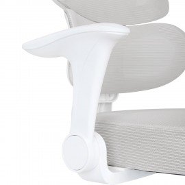 Кресло детское с поясничной поддержкой BRABIX KIDS "MG-225", сетка/ткань TW, серое, 533318