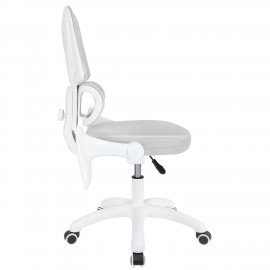 Кресло детское с поясничной поддержкой BRABIX KIDS "MG-225", сетка/ткань TW, серое, 533318