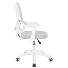 Кресло детское с поясничной поддержкой BRABIX KIDS "MG-225", сетка/ткань TW, серое, 533318