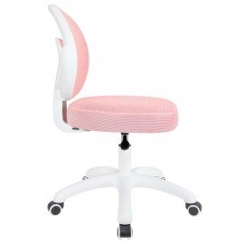 Кресло детское BRABIX KIDS "MG-230", без подлокотников, сетка/ткань TW, розовое, 533319