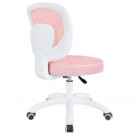 Кресло детское BRABIX KIDS "MG-230", без подлокотников, сетка/ткань TW, розовое, 533319