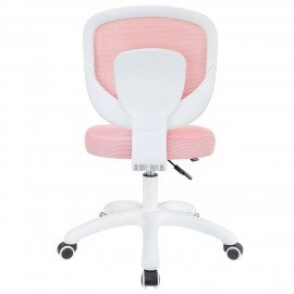 Кресло детское BRABIX KIDS "MG-230", без подлокотников, сетка/ткань TW, розовое, 533319