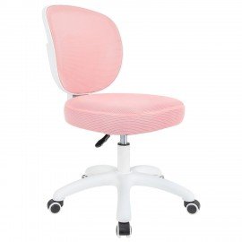 Кресло детское BRABIX KIDS "MG-230", без подлокотников, сетка/ткань TW, розовое, 533319