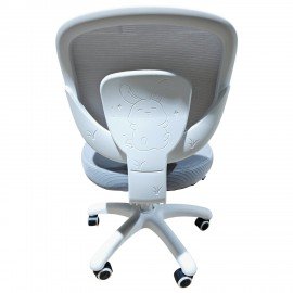 Кресло детское BRABIX KIDS "MG-230", без подлокотников, сетка/ткань TW, серое, 533321