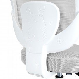 Кресло детское BRABIX KIDS "MG-230", без подлокотников, сетка/ткань TW, серое, 533321