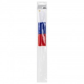 Флаг России ручной 20х30 см, без герба, с флагштоком, BRAUBERG/STAFF, 550181, RU13