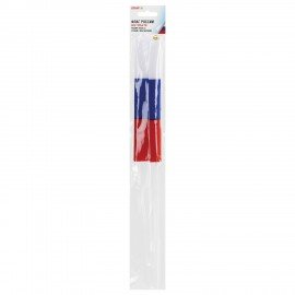 Флаг России ручной 20х30 см, без герба, с флагштоком, BRAUBERG/STAFF, 550181, RU13