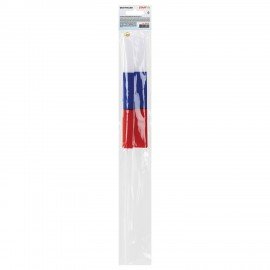 Флаг России ручной 20х30 см, без герба, с флагштоком, BRAUBERG/STAFF, 550181, RU13
