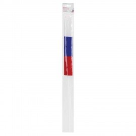 Флаг России ручной 30х45 см, без герба, с флагштоком, BRAUBERG/STAFF, 550182, RU14