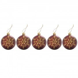 Шары новогодние ёлочные "Red Wine" НАБОР 21 предмет, пластик, красный, ЗОЛОТАЯ СКАЗКА, 591107