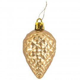 Шары новогодние ёлочные "Gold Rush" НАБОР 39 предметов, пластик, золотистый, ЗОЛОТАЯ СКАЗКА, 591128