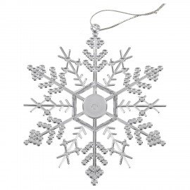 Украшение ёлочное "Снежинки-паутинки" 6 шт., 12 см, пластик, серебристые, ЗОЛОТАЯ СКАЗКА, 591133