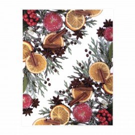 Украшение для окон и стекла ЗОЛОТАЯ СКАЗКА "Новогодняя композиция 4", 30х38 см, ПВХ, 591250