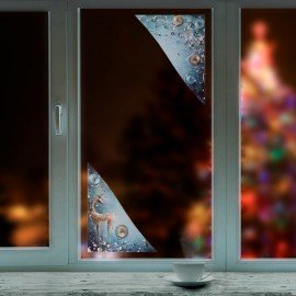 Украшение для окон и стекла ЗОЛОТАЯ СКАЗКА "Зимнее волшебство 2", 30х38 см, ПВХ, 591252