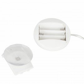 Световая фигура на присоске ЗОЛОТАЯ СКАЗКА "Ёлочка", 10 LED, на батарейках, зеленая, 591275