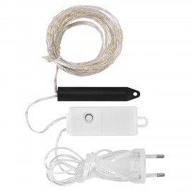 Электрогирлянда-конский хвост комнатная, 2м, 200LED, холодный белый, 220V, ЗОЛОТАЯ СКАЗКА, 591366