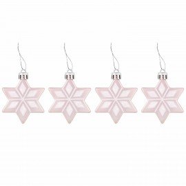 Шары новогодние ёлочные "Elegant Pink" 77 предметов, розовый/белый, ЗОЛОТАЯ СКАЗКА, 591715