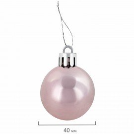 Шары новогодние ёлочные "Elegant Pink" 77 предметов, розовый/белый, ЗОЛОТАЯ СКАЗКА, 591715