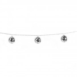 Электрогирлянда-нить комнатная "Диско-шары", 1,5м,10LED, тёплый белый, батарейки, ЗОЛОТАЯ СКАЗКА, 591731