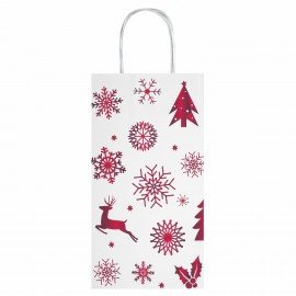 Пакет подарочный КОМПЛЕКТ 10 штук, 12x8x25 см, ЗОЛОТАЯ СКАЗКА, 591964