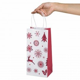 Пакет подарочный КОМПЛЕКТ 10 штук, 12x8x25 см, ЗОЛОТАЯ СКАЗКА, 591964