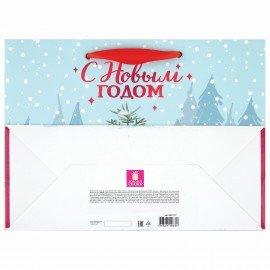 Пакет подарочный НАБОР 4 штуки новогодний 27х20х11 см, "Artpaper Wide #1", ЗОЛОТАЯ СКАЗКА, 592118