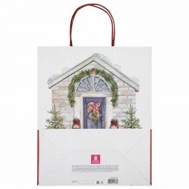 Пакет подарочный КОМПЛЕКТ 10 штук новогодний 26x32x13 см, "Новогодняя Сказка", ЗОЛОТАЯ СКАЗКА, 592131