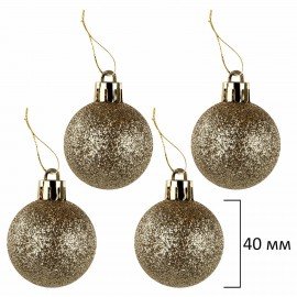 Шары ёлочные НАБОР 56 предметов, "Polar Light", бирюзовый/золото, пластик, ЗОЛОТАЯ СКАЗКА, 592175