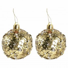 Шары ёлочные 9 шт., 6 см, "Polaris", пластик, бирюзовый/золото, ЗОЛОТАЯ СКАЗКА, 592177