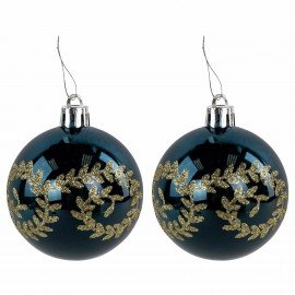 Шары ёлочные 9 шт., 6 см, "Polaris", пластик, бирюзовый/золото, ЗОЛОТАЯ СКАЗКА, 592177