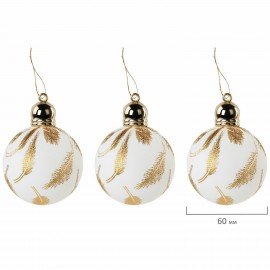 Шары ёлочные 6 шт., 6 см, "Peacock", пластик, бирюзовый/золото, ЗОЛОТАЯ СКАЗКА, 592179