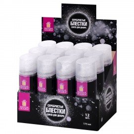 Блёстки для декора в спрее СЕРЕБРИСТЫЕ, 175 мл, ЗОЛОТАЯ СКАЗКА, 592284