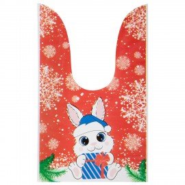 Пакетик подарочный НАБОР 35 штук, новогодний, 13х23см, с зажимами, полиэтилен, ЗОЛОТАЯ СКАЗКА, 592423