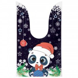 Пакетик подарочный НАБОР 35 штук, новогодний, 13х23см, с зажимами, полиэтилен, ЗОЛОТАЯ СКАЗКА, 592423