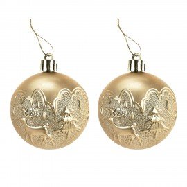 Шары елочные 9 шт, 6 см, "Red&Gold", пластик, золото/красный, ЗОЛОТАЯ СКАЗКА, 592451