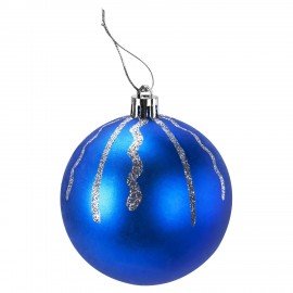 Шары елочные 16 шт, 8 см, "Blue&Gold", пластик, золото/синий, ЗОЛОТАЯ СКАЗКА, 592454