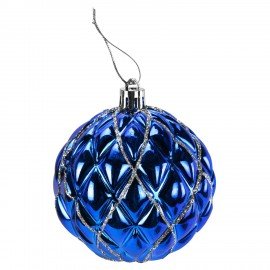 Шары елочные 16 шт, 8 см, "Blue&Gold", пластик, золото/синий, ЗОЛОТАЯ СКАЗКА, 592454