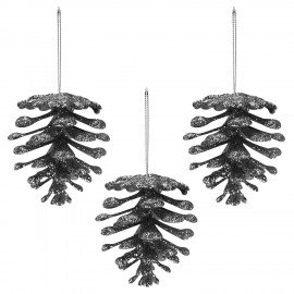 Украшение ёлочное 9 шт, 4 см, "Шишки", пластик, ЗОЛОТАЯ СКАЗКА, 592455