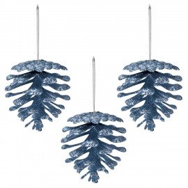 Украшение ёлочное 9 шт, 4 см, "Шишки", пластик, ЗОЛОТАЯ СКАЗКА, 592455