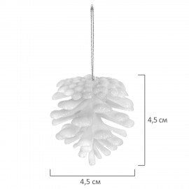 Украшение ёлочное 9 шт, 4 см, "Шишки", пластик, ЗОЛОТАЯ СКАЗКА, 592455