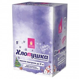 Хлопушка пневматическая 30 см "Снежинки", фольга, серебро, ЗОЛОТАЯ СКАЗКА, 592460