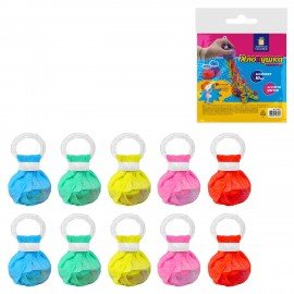 Хлопушка-серпантин 5 метров в мешочке, КОМПЛЕКТ 10 штук "Мини Бум", бумага, ЗОЛОТАЯ СКАЗКА, 592461