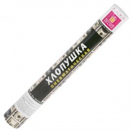 Хлопушка пневматическая 40 см "DOLLARS", бумага, наполнитель "доллары", ЗОЛОТАЯ СКАЗКА, 592463