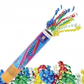 Хлопушка пневматическая 30 см "Серпантин" фольга, конфетти ассорти, ЗОЛОТАЯ СКАЗКА, 592467