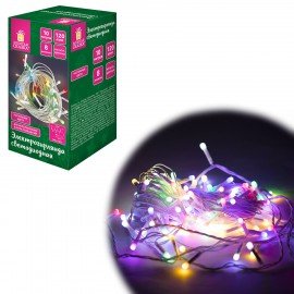Электрогирлянда-нить комнатная "Pastel", 10м, 120LED, мультицветная, 220 V, контроллер, ЗОЛОТАЯ СКАЗКА, 592472