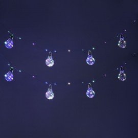 Электрогирлянда-нить комнатная "Лампочки", 3м, 100LED, мультицветная, 220V, контроллер, ЗОЛОТАЯ СКАЗКА, 592473